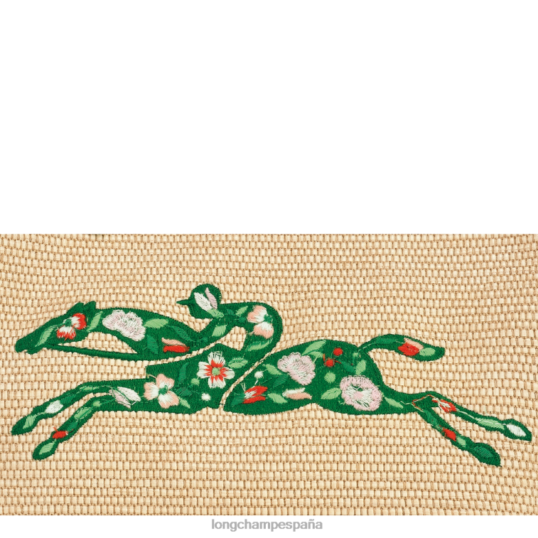 Longchamp bolsa tipo cesta le panier pliage verde mujer bolsas 064LB61