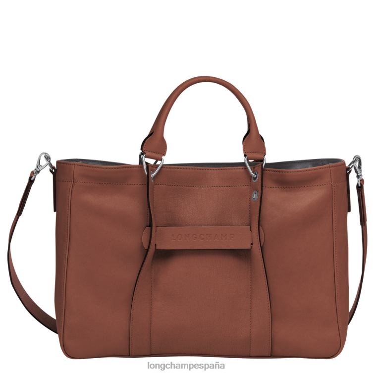 Longchamp bolso 3d coñac mujer bolsas 064LB185