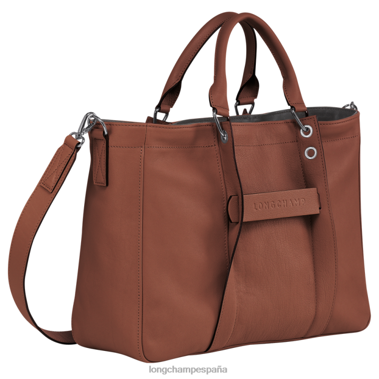 Longchamp bolso 3d coñac mujer bolsas 064LB185