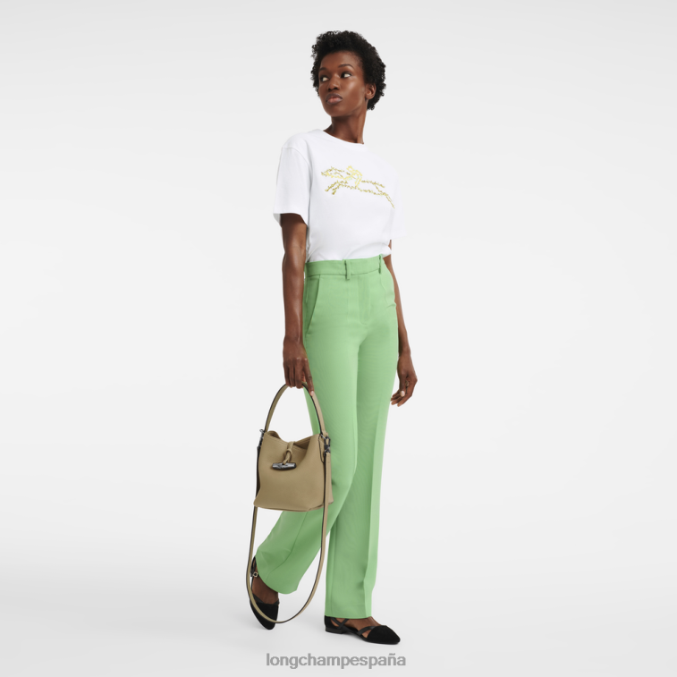 Longchamp bolso bombonera roseau esencial beige mujer bolsas 064LB93