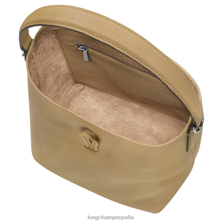 Longchamp bolso bombonera roseau esencial beige mujer bolsas 064LB93