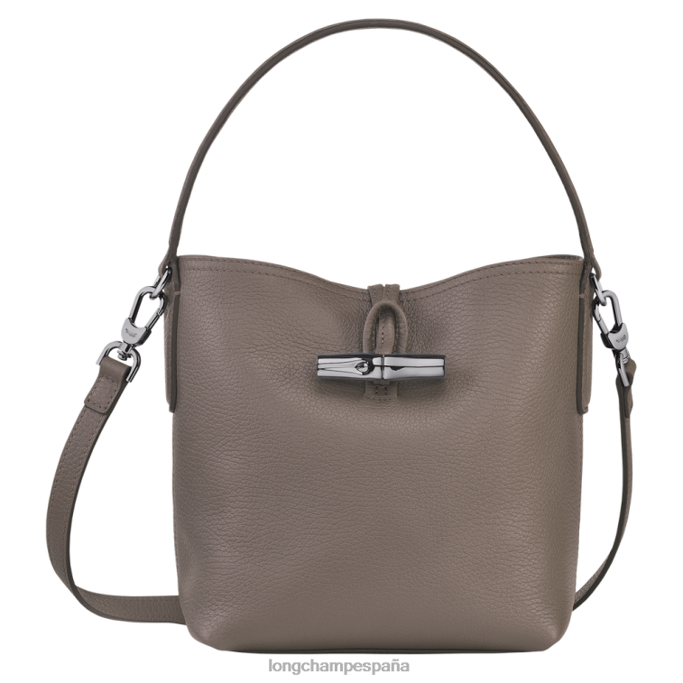 Longchamp bolso bombonera roseau esencial gris mujer bolsas 064LB94