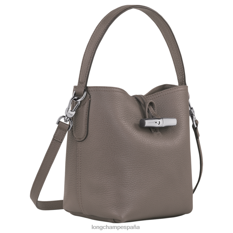 Longchamp bolso bombonera roseau esencial gris mujer bolsas 064LB94