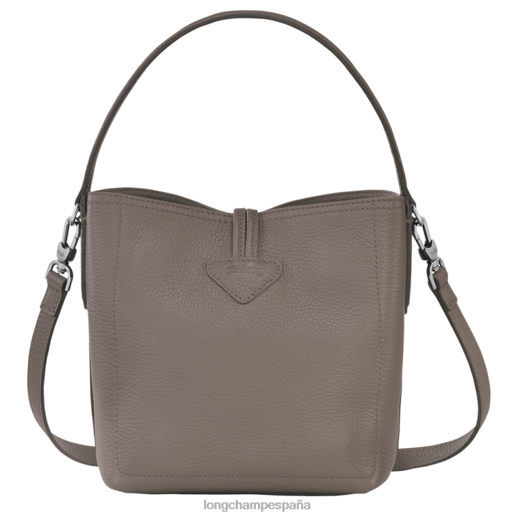 Longchamp bolso bombonera roseau esencial gris mujer bolsas 064LB94