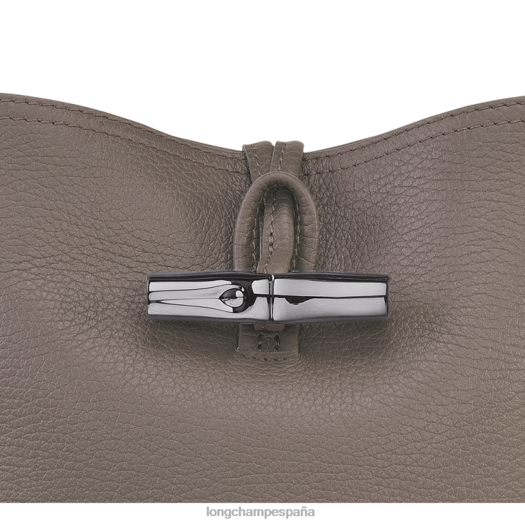 Longchamp bolso bombonera roseau esencial gris mujer bolsas 064LB94