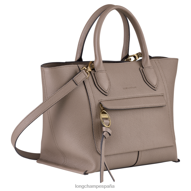Longchamp bolso de buzón gris pardo mujer bolsas 064LB168