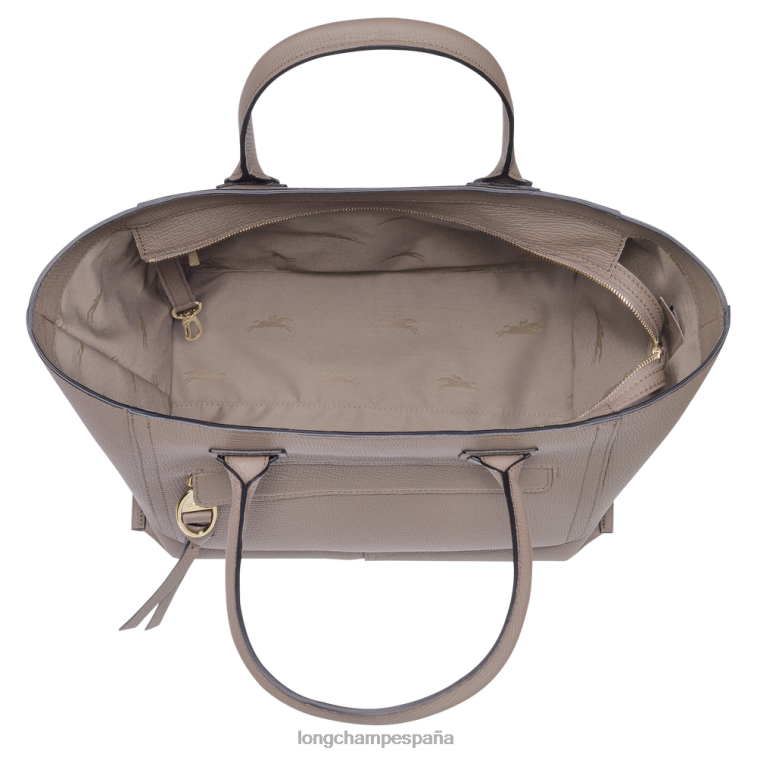 Longchamp bolso de buzón gris pardo mujer bolsas 064LB172