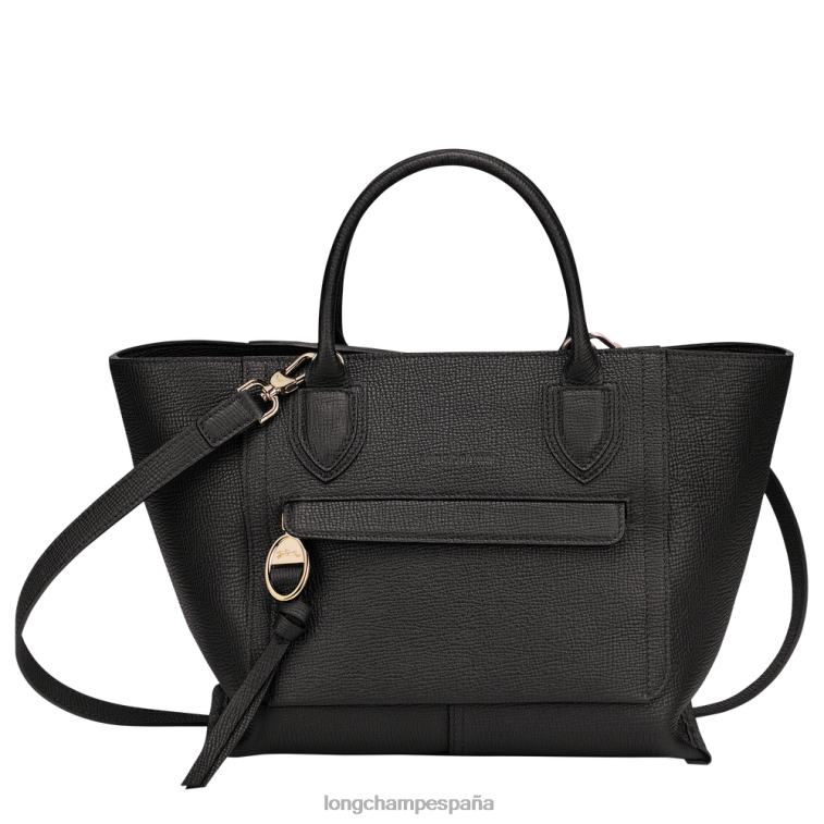 Longchamp bolso de buzón negro mujer bolsas 064LB167