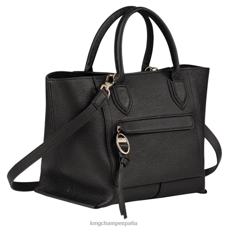 Longchamp bolso de buzón negro mujer bolsas 064LB167