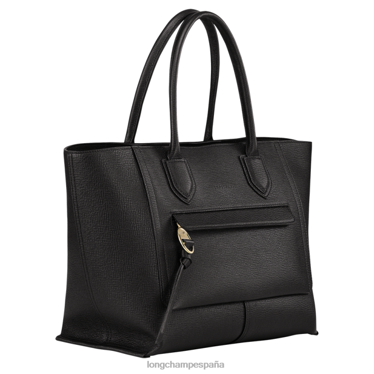 Longchamp bolso de buzón negro mujer bolsas 064LB171