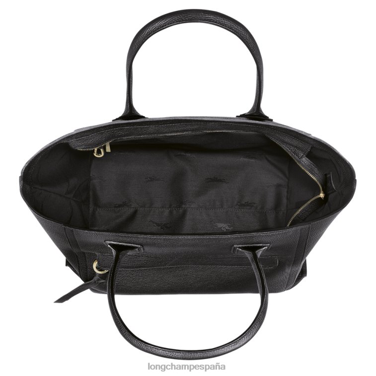 Longchamp bolso de buzón negro mujer bolsas 064LB171