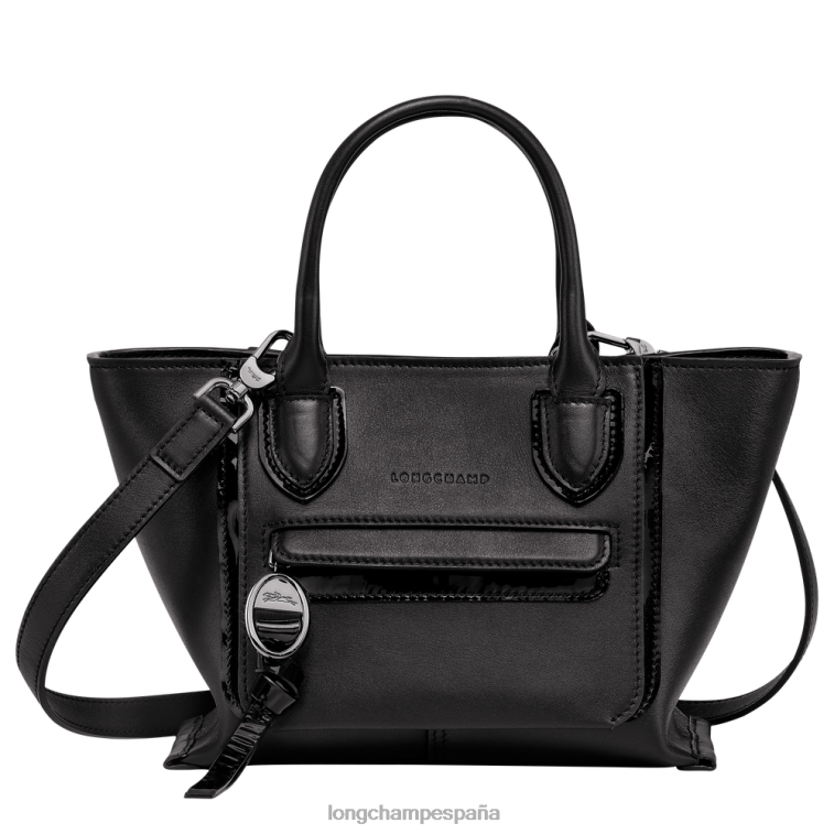 Longchamp bolso de buzón negro mujer bolsas 064LB175