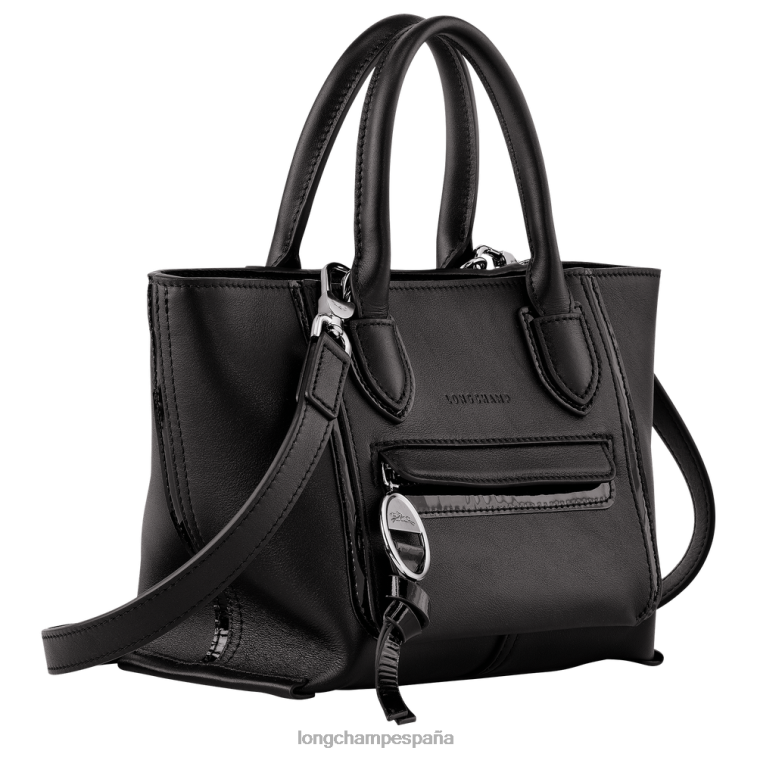 Longchamp bolso de buzón negro mujer bolsas 064LB175