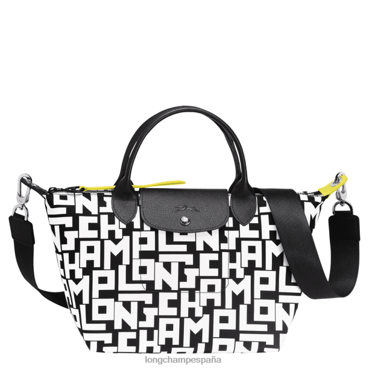 Longchamp bolso le pliage lgp blanco negro mujer bolsas 064LB90