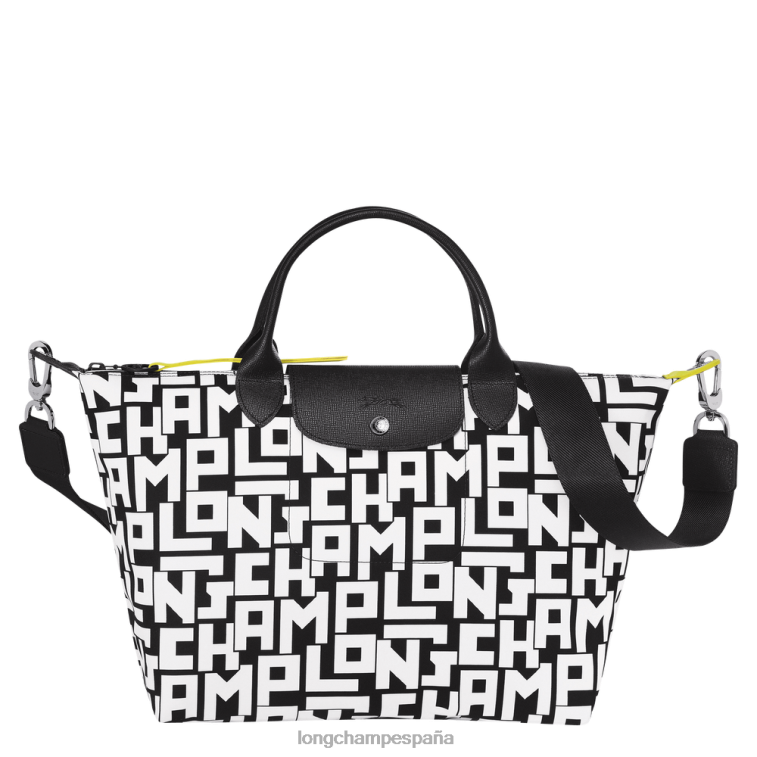 Longchamp bolso le pliage lgp blanco negro mujer bolsas 064LB91