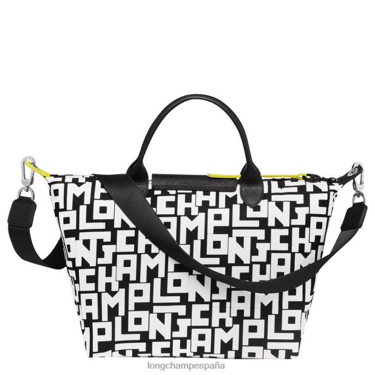Longchamp bolso le pliage lgp blanco negro mujer bolsas 064LB91