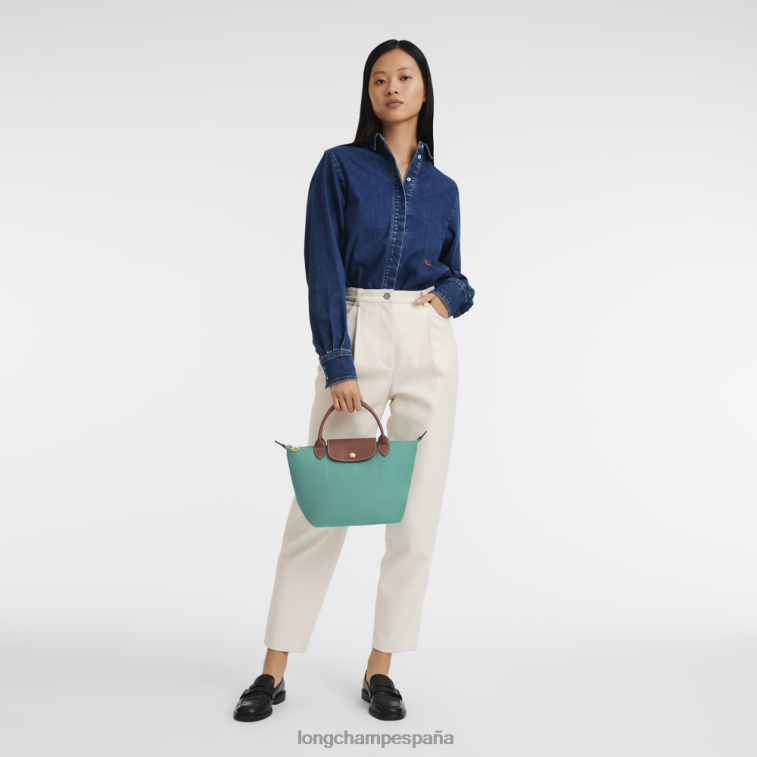 Longchamp bolso le pliage original turquesa mujer bolsas 064LB201