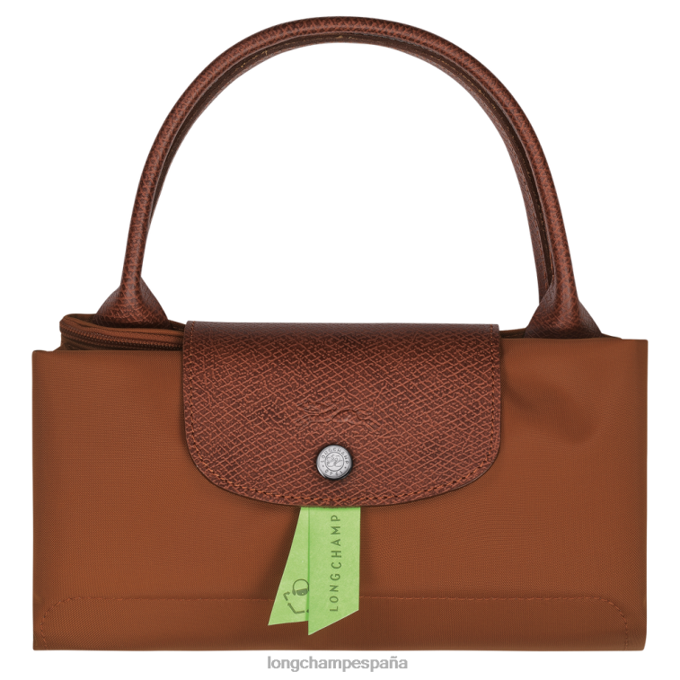 Longchamp bolso le pliage verde coñac mujer bolsas 064LB42