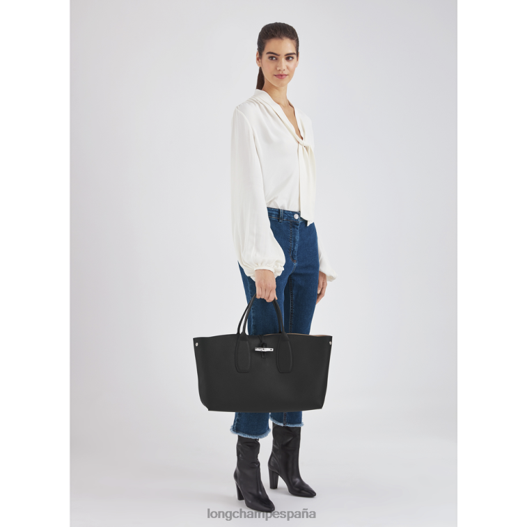 Longchamp bolso rosa negro mujer bolsas 064LB109