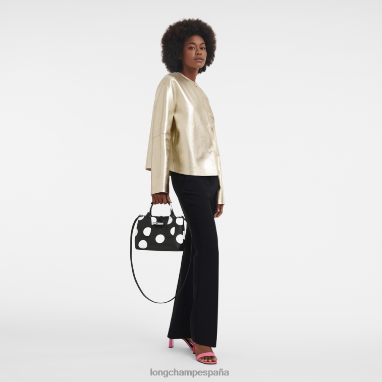 Longchamp bolso rosa negro mujer bolsas 064LB123