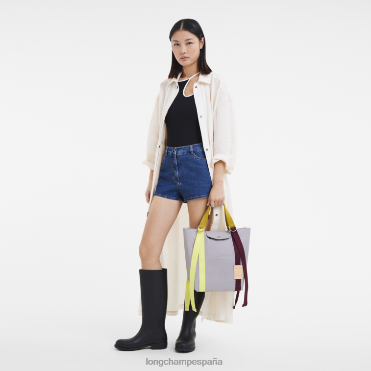 Longchamp bolso tote le pliage re-play gris mujer bolsas 064LB49