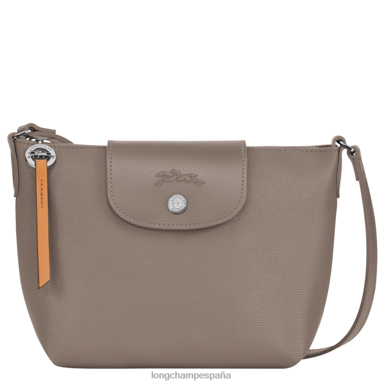 Longchamp bandolera le pliage city gris pardo mujer bolsas 064LB224
