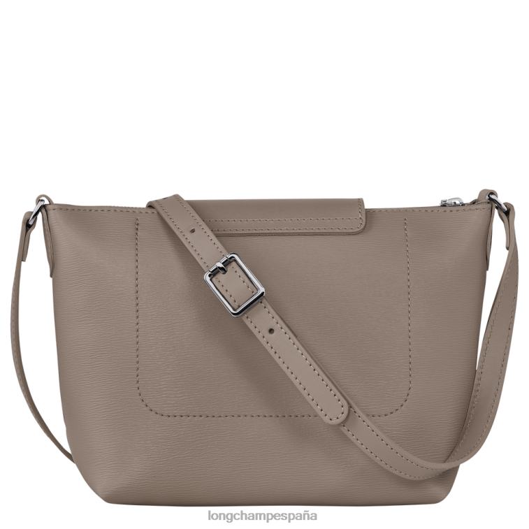 Longchamp bandolera le pliage city gris pardo mujer bolsas 064LB224