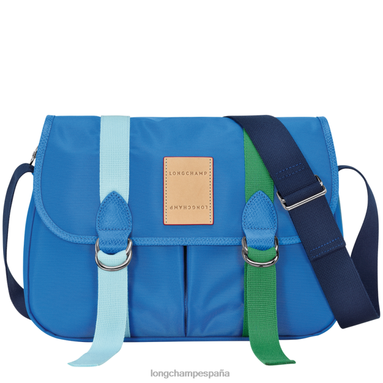 Longchamp bandolera le pliage re-play azul mujer bolsas 064LB207