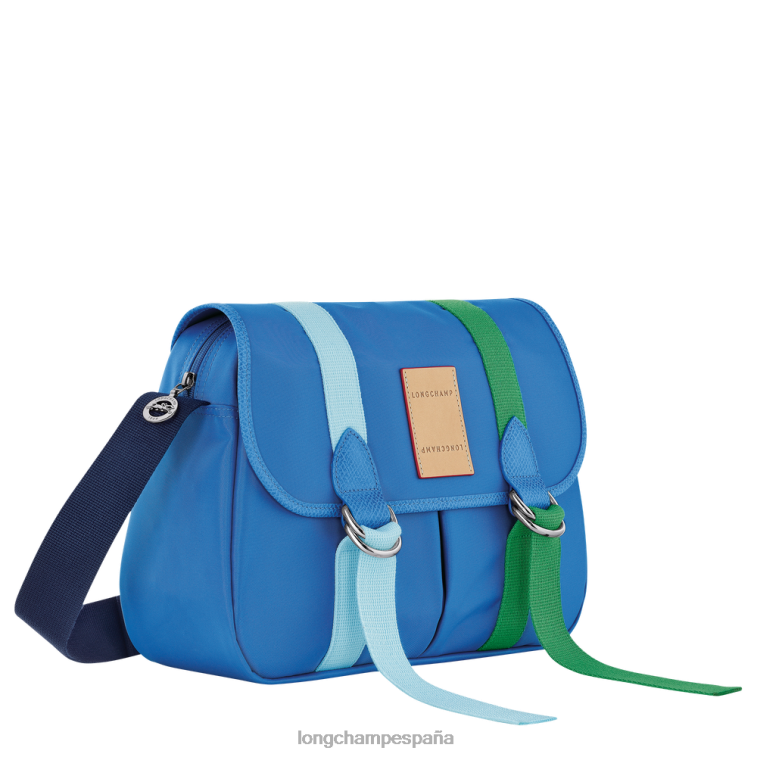 Longchamp bandolera le pliage re-play azul mujer bolsas 064LB207