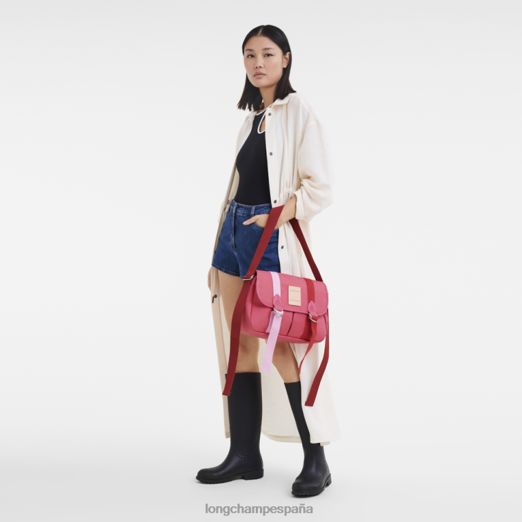 Longchamp bandolera le pliage re-play fucsia mujer bolsas 064LB208