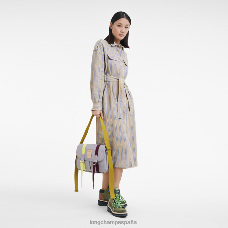 Longchamp bandolera le pliage re-play gris mujer bolsas 064LB206