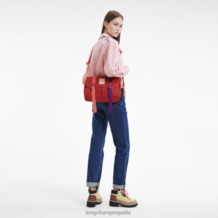 Longchamp bandolera le pliage re-play rojo mujer bolsas 064LB210