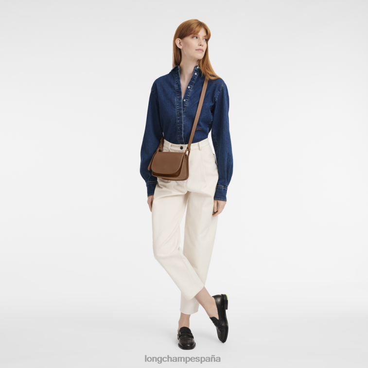 Longchamp bolso crossbody le foulonne caramelo mujer bolsas 064LB263