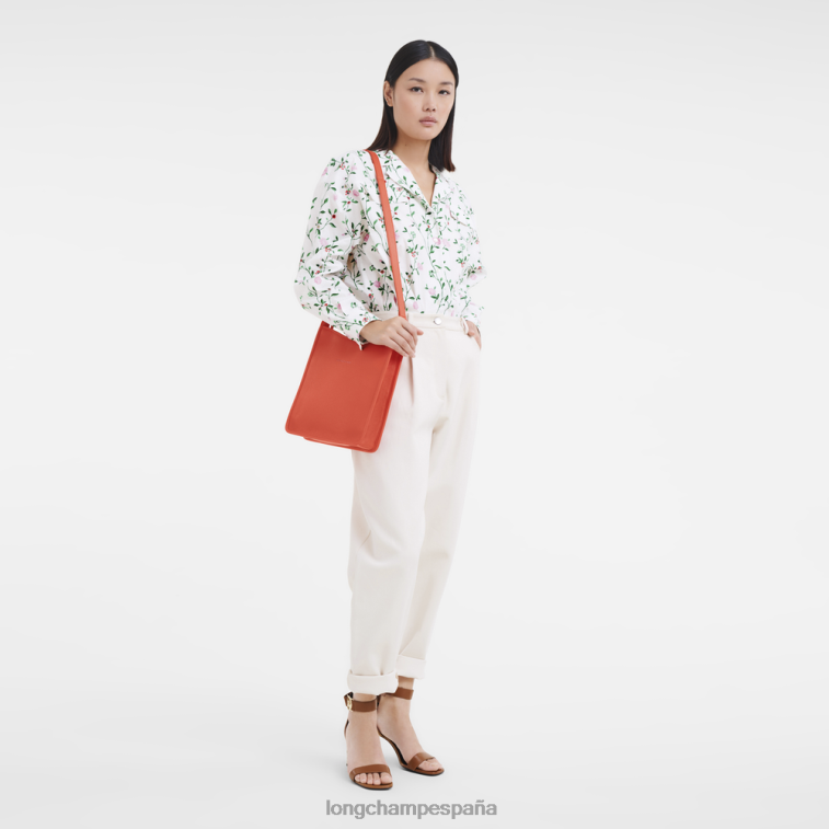 Longchamp bolso crossbody le foulonne naranja mujer bolsas 064LB26