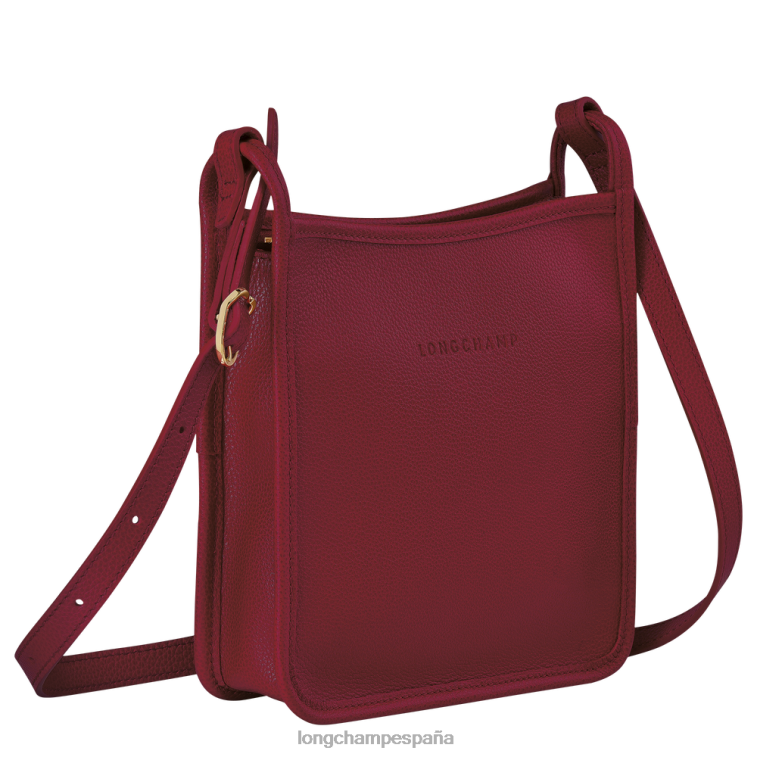Longchamp bolso crossbody le foulonne rojo mujer bolsas 064LB276