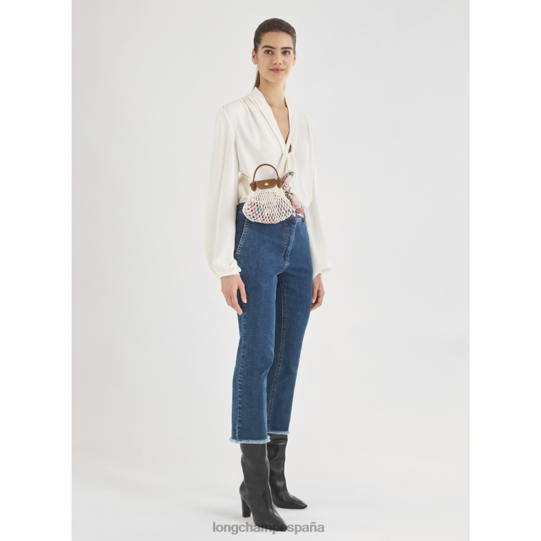 Longchamp bolsa de malla filet le pliage crudo mujer Artículos de cuero 064LB19