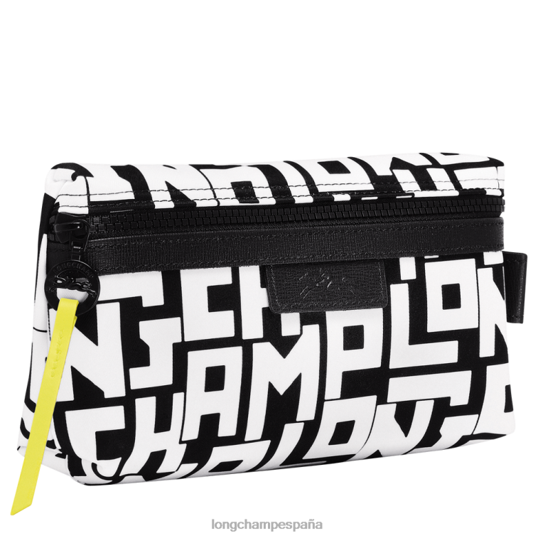 Longchamp bolsa lgp le pliage blanco negro mujer Artículos de cuero 064LB677