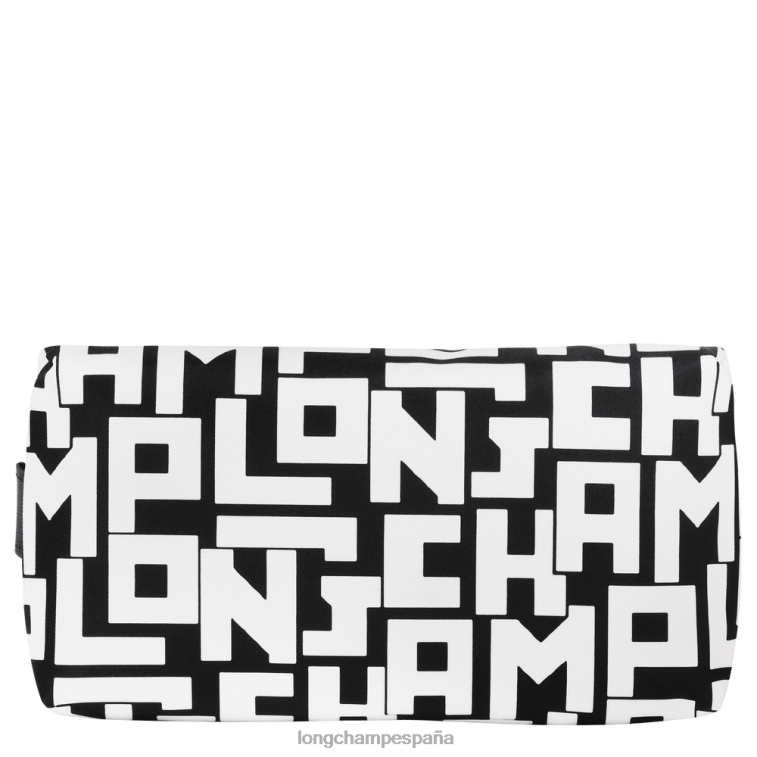 Longchamp bolsa lgp le pliage blanco negro mujer Artículos de cuero 064LB677