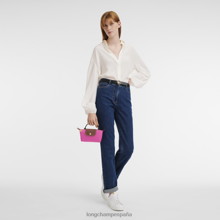 Longchamp bolsa original le pliage con asa dulce mujer Artículos de cuero 064LB668