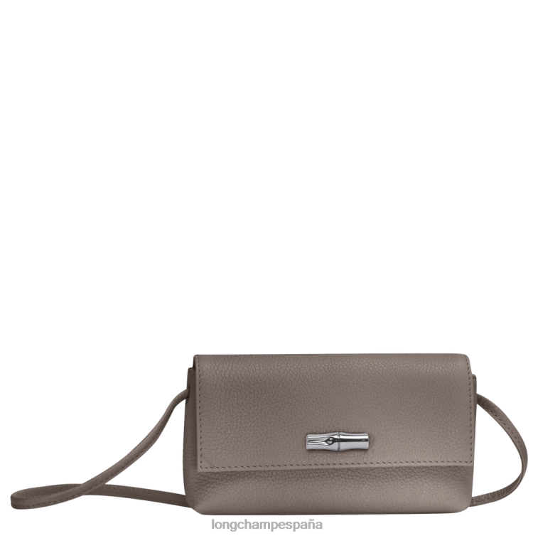 Longchamp bolso de mano esencial roseau gris mujer Artículos de cuero 064LB11