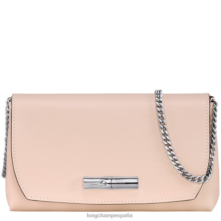Longchamp bolso de mano rosa Rosa palido mujer Artículos de cuero 064LB249