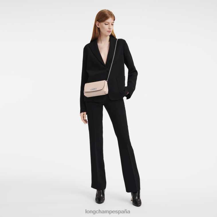 Longchamp bolso de mano rosa Rosa palido mujer Artículos de cuero 064LB249