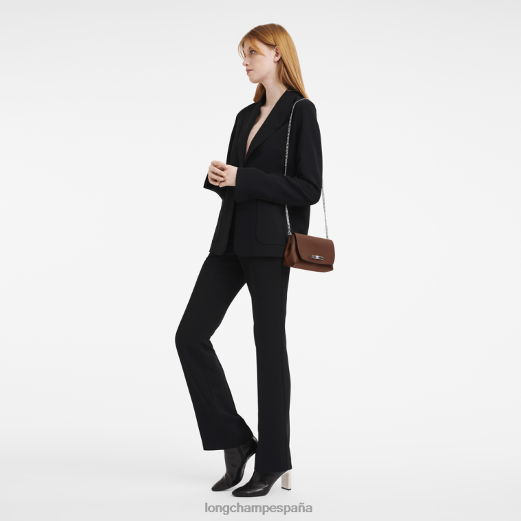 Longchamp bolso de mano rosa ébano mujer Artículos de cuero 064LB247