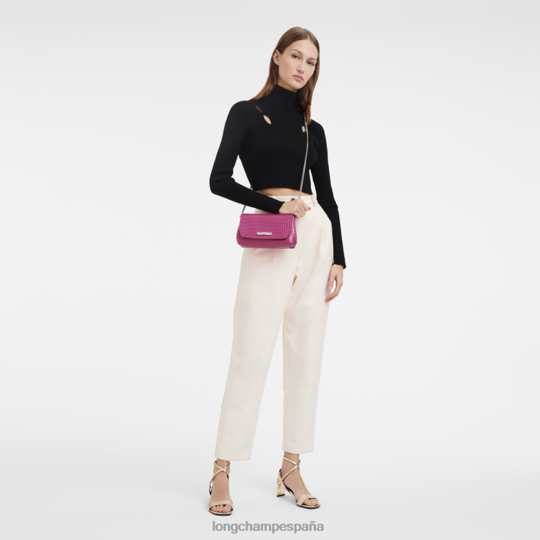 Longchamp bolso de mano rosa fucsia mujer Artículos de cuero 064LB258