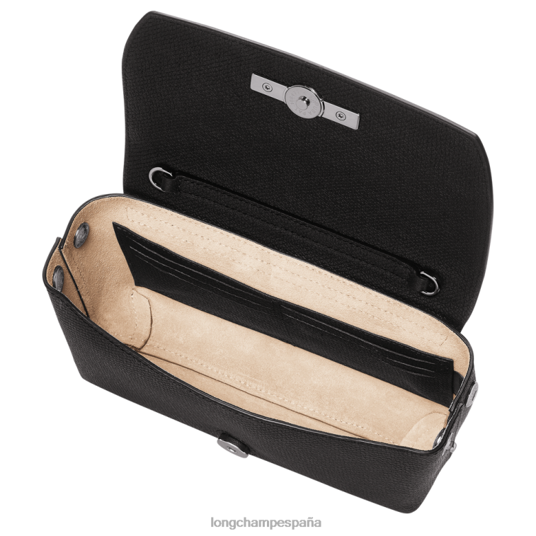 Longchamp bolso de mano rosa negro mujer Artículos de cuero 064LB250