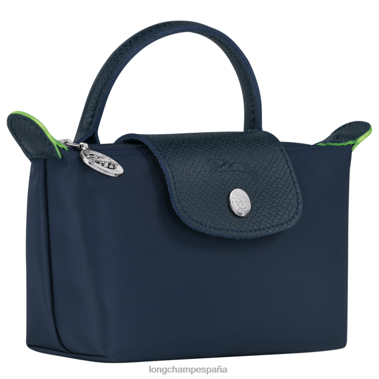 Longchamp bolso le pliage verde con asa Armada mujer Artículos de cuero 064LB673