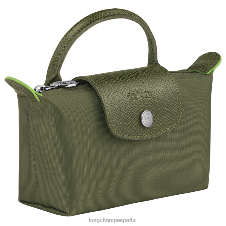 Longchamp bolso le pliage verde con asa bosque mujer Artículos de cuero 064LB670