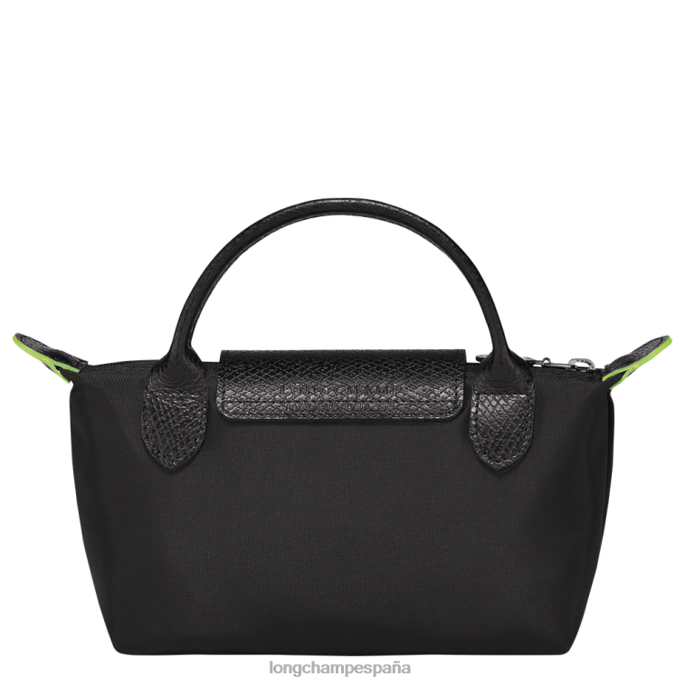 Longchamp bolso le pliage verde con asa negro mujer Artículos de cuero 064LB669