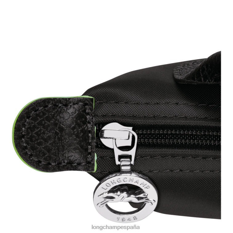 Longchamp bolso le pliage verde con asa negro mujer Artículos de cuero 064LB669