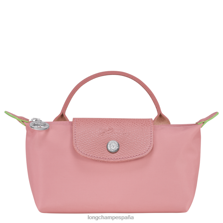 Longchamp bolso le pliage verde con asa rosa pétalo mujer Artículos de cuero 064LB675